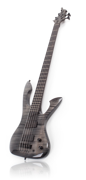 Custom E-Bass Kronos 5 String Black Ax
