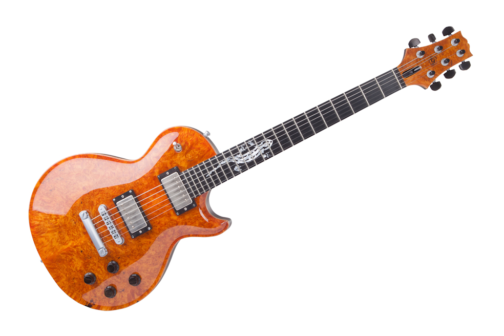 Custom E-Gitarre Guitar Zeus Fire Salamander